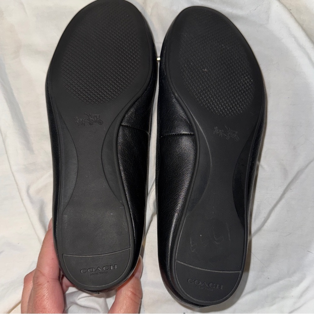 Coach leather Lara black flat - Picture 6 of 8